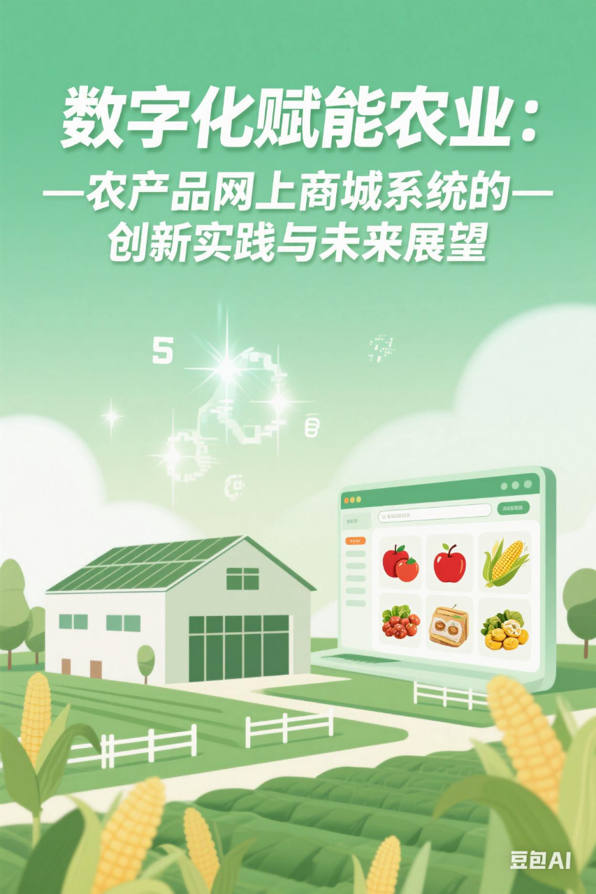 数字化赋能农业：农产品网上商城系统的创新实践与未来展望