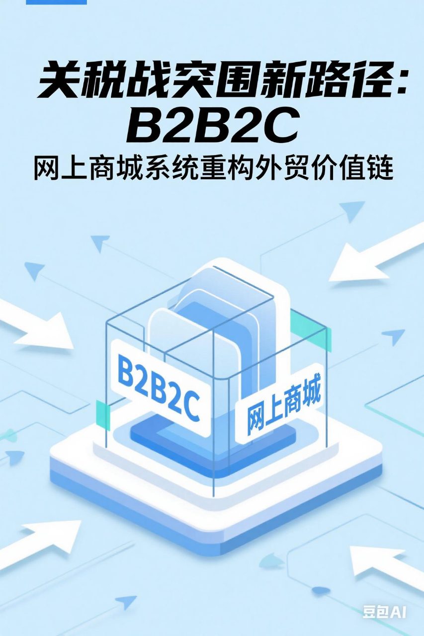 关税战突围新路径：B2B2C网上商城系统重构外贸价值链